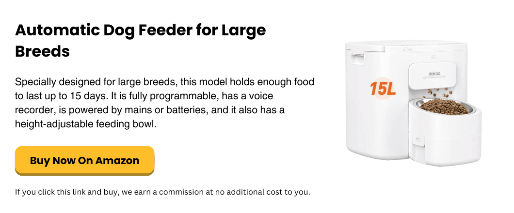 Automatic Dog Feeder for Large Breeds