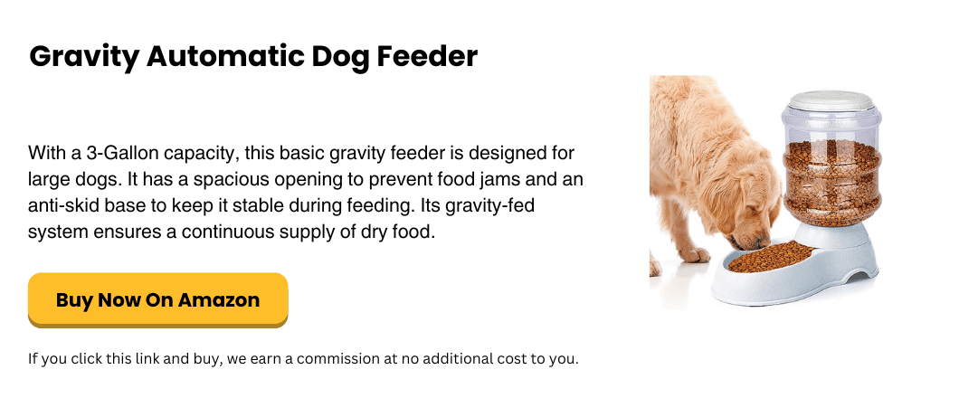 Gravity Fed Automatic Dog Feeder