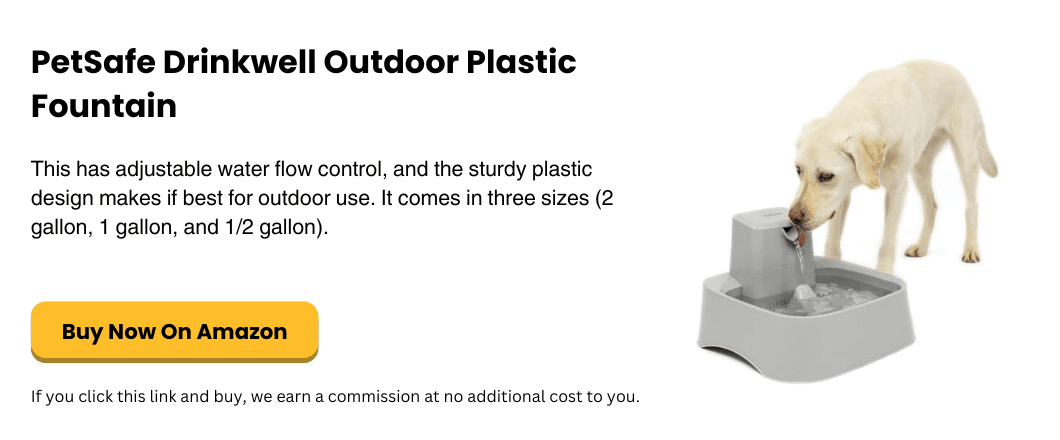 PetSafe Drinkwell Outdoor Plastic Fountain