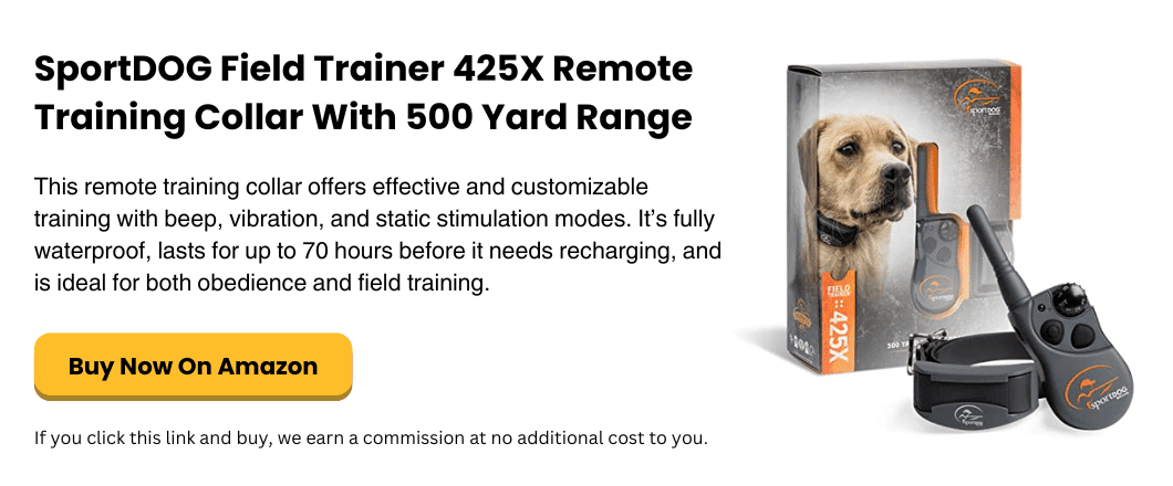 The SportDOG Field Trainer 425X Remote Training Collar
