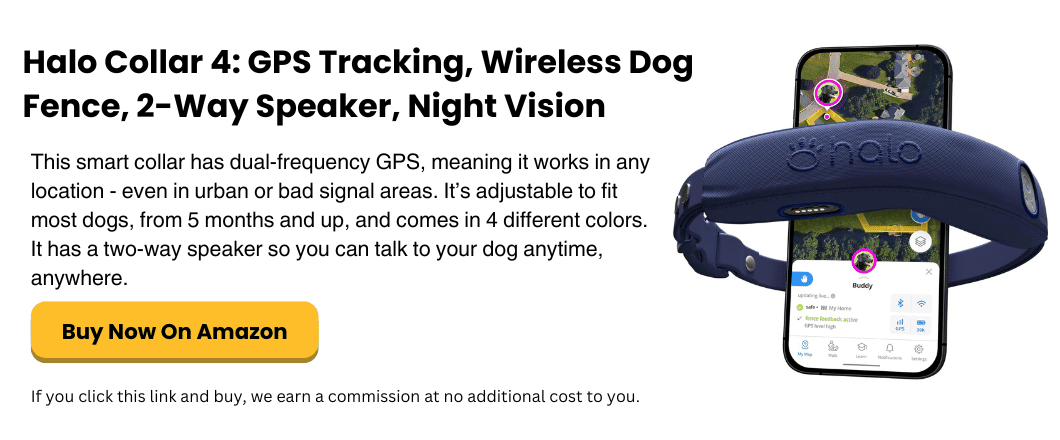 Halo Collar 4 GPS Tracking, Wireless Dog Fence, 2-Way Speaker, Night Vision