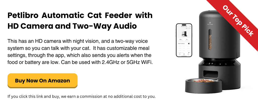 Petlibro Automatic Cat Feeder with HD Camera and Two-Way Audio