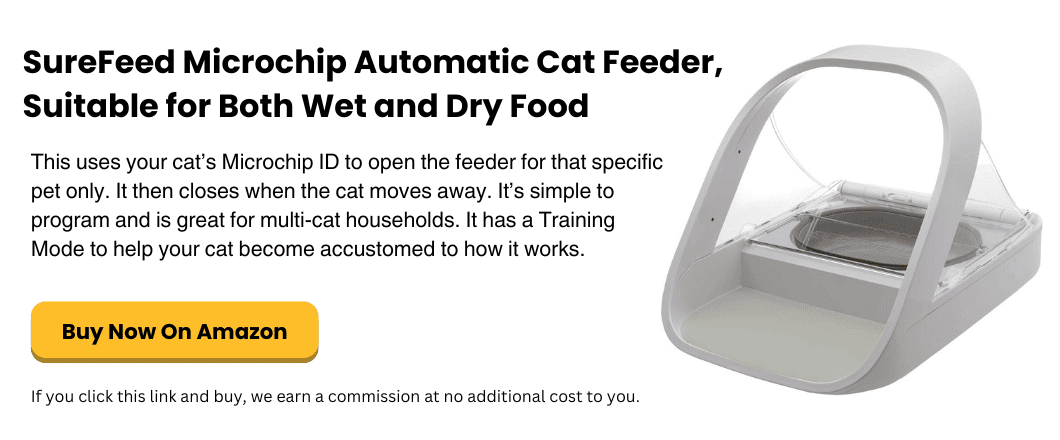SureFeed Microchip Automatic Cat Feeder, Suitable for Both Wet and Dry Food