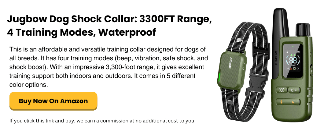 simplysartpettech.com Jugbow Dog Shock Collar 3300FT Range, 4 Training Modes, Waterproof