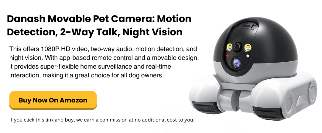 simplysmartpettech.com Danash Movable Pet Camera Motion Detection, 2-Way Talk, Night Vision