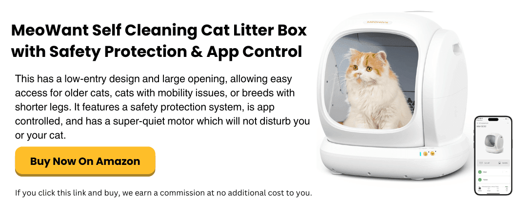simplysmartpettech.com MeoWant Self Cleaning Cat Litter Box with Safety Protection & App Control