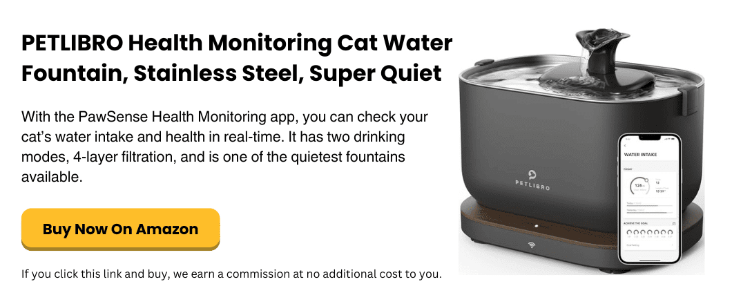 simplysmartpettech.com PETLIBRO Health Monitoring Cat Water Fountain, Stainless Steel, Super Quiet