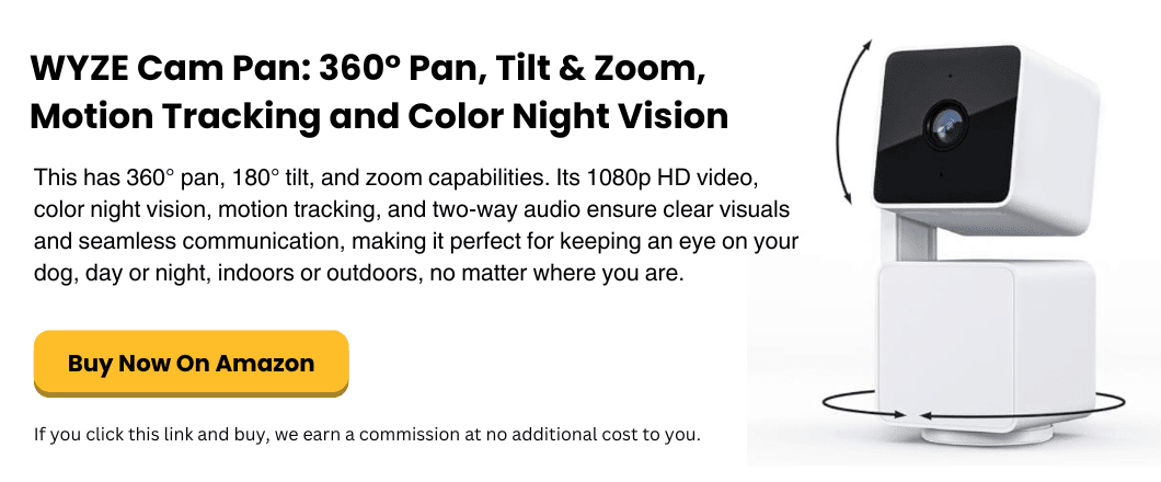 simplysmartpettech.com WYZE Cam Pan 360° Pan, Tilt & Zoom, Motion Tracking and Color Night Vision