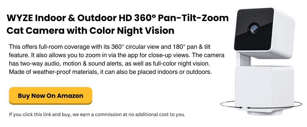 simplysmartpettech.com WYZE Indoor & Outdoor HD 360° Pan-Tilt-Zoom Cat Camera with Color Night Vision
