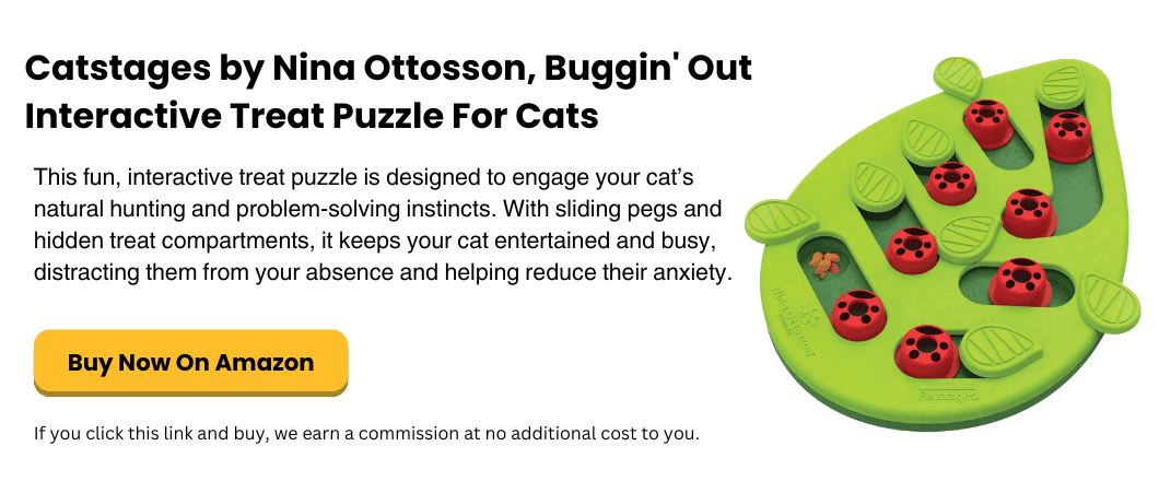Catstages by Nina Ottosson, Buggin' Out Interactive Treat Puzzle For Cats