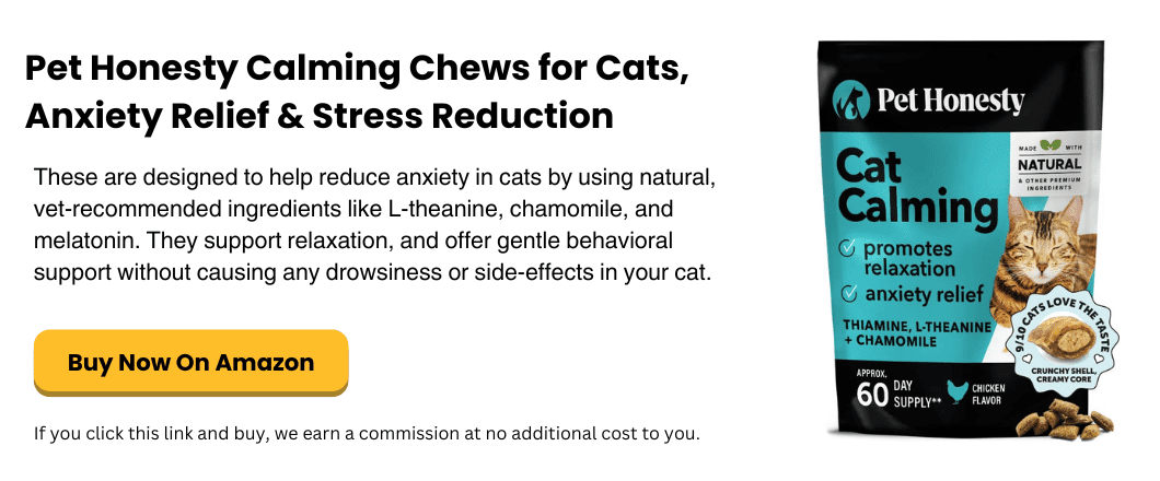 Pet Honesty Calming Chews for Cats, Anxiety Relief & Stress Reduction