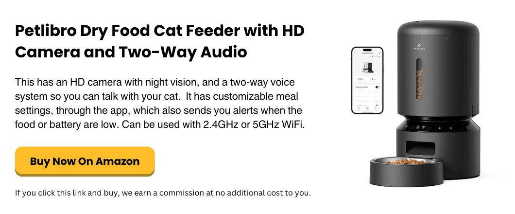 Petlibro Dry Food Cat Feeder with HD Camera and Two-Way Audio