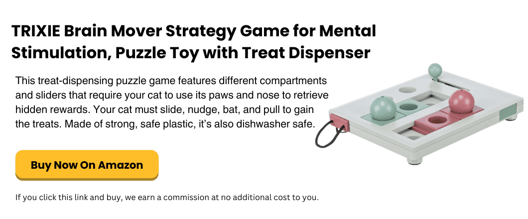 simplysmartpettech.com TRIXIE Brain Mover Strategy Game for Mental Stimulation, Puzzle Toy with Treat Dispenser