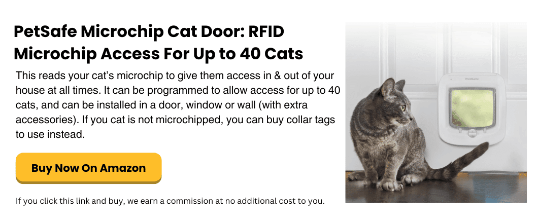 PetSafe Microchip Smart Cat Door RFID Microchip Access For Up to 40 Cat
