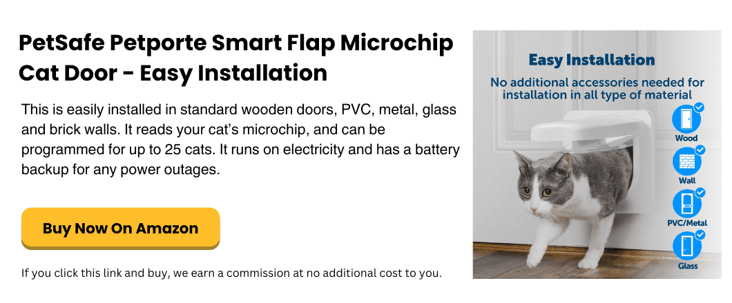 PetSafe Petporte Smart Flap Microchip Cat Door - Easy Installation
