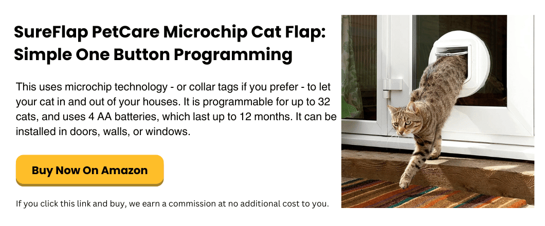 SureFlap PetCare Microchip Cat Flap Simple One Button Programming